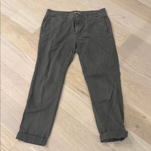 J Crew Grey Mid Rise Ankle Length Chino Pants size 0